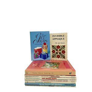 Better Homes & Gardens Craft Books Set Applique Sewing Gift Wrap Ideas Lot of 9